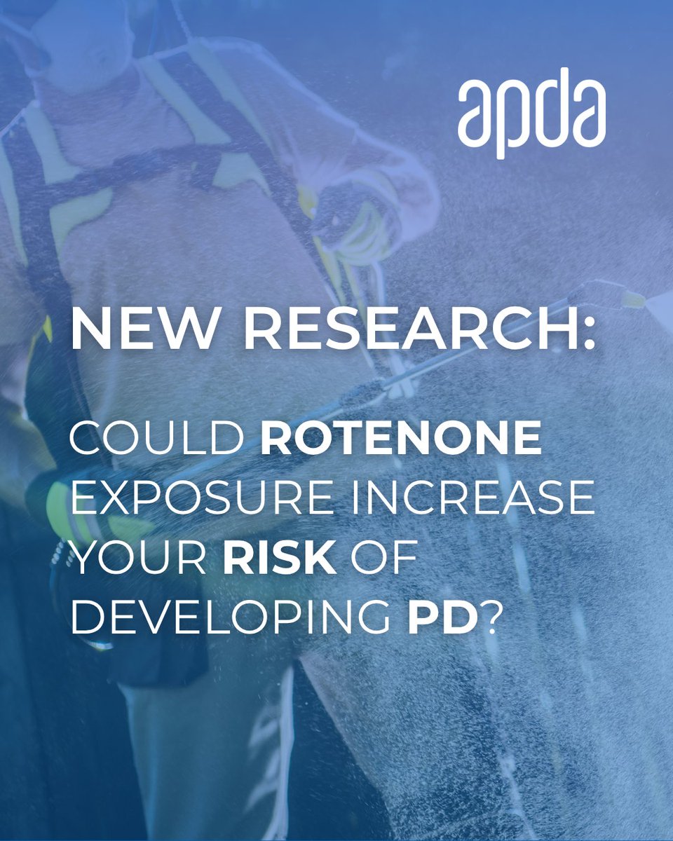 APDAParkinsons's tweet photo. 📣 New Research Alert
A new study partially funded by APDA has uncovered how exposure to the common pesticide #Rotenone may increase the risk of #Parkinsons. Read more about what this means for understanding PD & possible future treatments on our website: https://t.co/xkmMBZO7CE https://t.co/ovwqPN4R8D