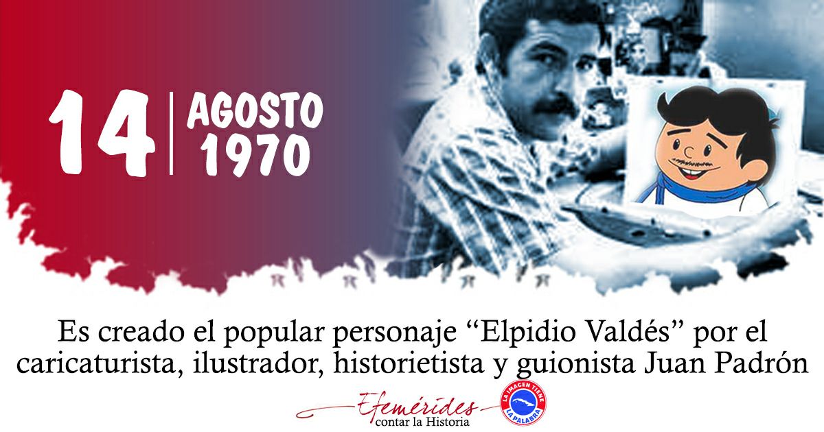 Elpidio Valdés. Popular personaje de historietas infantiles cubanas, creado el 14 de agosto de 1970 por el caricaturista, ilustrador, historietista y guionista Juan Padrón. #CubaMined #EducaciónCiegodeÁvila #PorCiroRedondoTodo