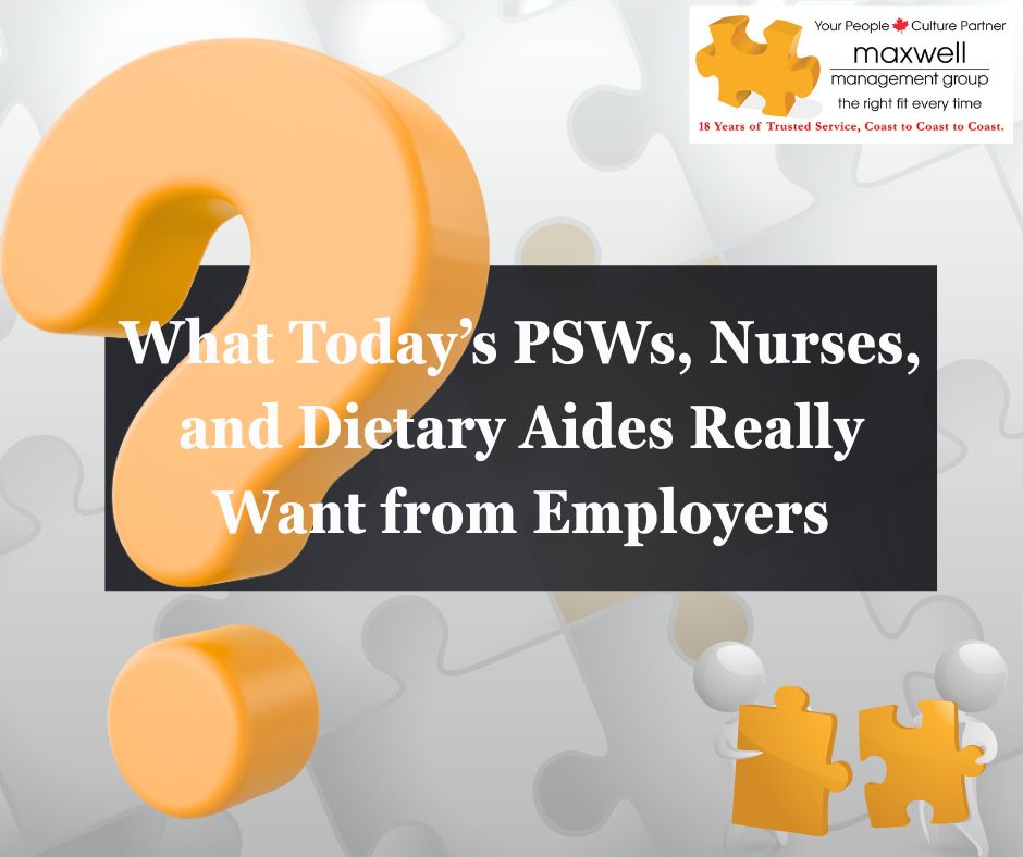 MaxwellMgtGroup's tweet image. Recruitment isn’t just postings.

Retention isn’t just pay.

In seniors’ care, staff choose more than cheques, they want respect, support, fair schedules, and leaders who listen.

Culture keeps talent. 

What makes YOU stay

#PeopleFirstLeadership 
#MaxwellManagementGroup
