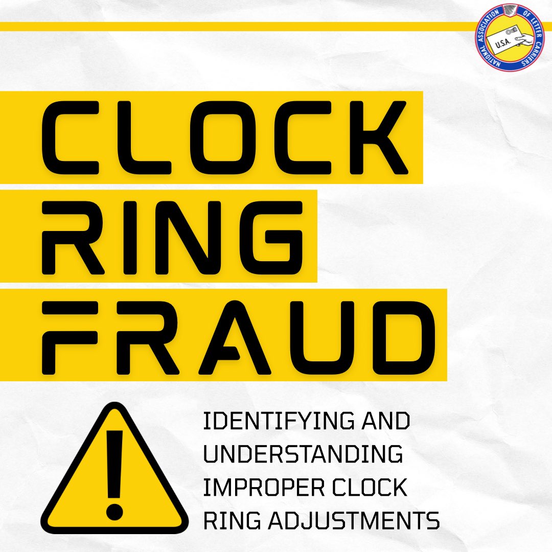 🚨 Discovered an improper adjustment to your clock ring? Review this article for details on what to do:
nalc.org/news/the-posta…