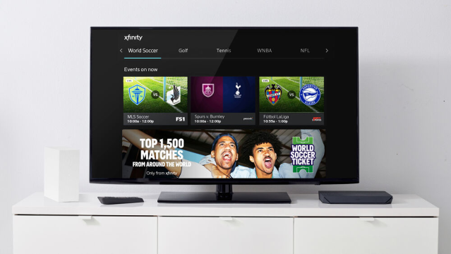Beccanad's tweet photo. Xfinity introduced the World Soccer Ticket, offering 1,500+ matches from top leagues and tournaments. Fans can watch all in one place for $85/month, available on X1 and Xfinity Stream with 4K, Multiview, and a personalized soccer hub. #IWorkForComcast https://t.co/QLwR5qzaCA https://t.co/WQQxiTnfsY