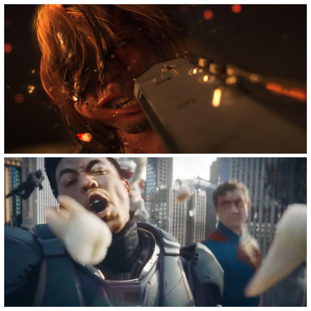 Who did it first, and who did it better? #DeathStranding2 #superman #ps5 <a href="/HIDEO_KOJIMA_EN/">HIDEO_KOJIMA</a> <a href="/TroyBakerVA/">Troy Baker</a> <a href="/JamesGunn/">James Gunn</a>