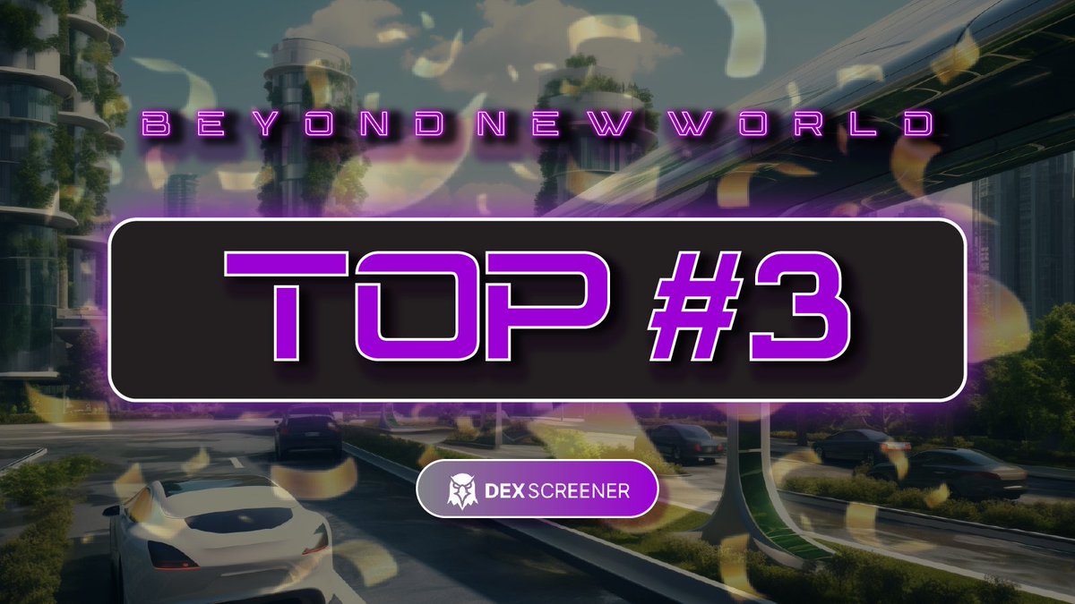 beyondnewworld_'s tweet photo. BOOM! $BNW is making waves—TOP #3 on Dexscreener! Fast, futuristic, and unstoppable. The time to get in is NOW!

https://t.co/OsHTKSHna3 https://t.co/BE34Ykipv2