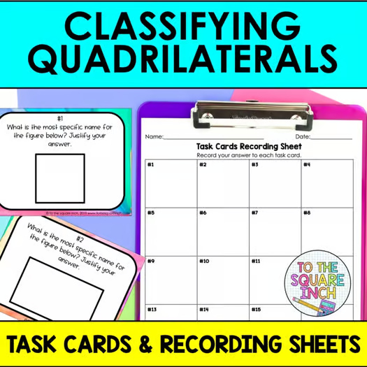 BooksyBrain's tweet photo. Classifying Quadrilaterals Task Cards | Math Center Practice Activity
https://t.co/Y8537UJDzx

#Maths #Printables #Preschool #Alphabet #worksheet #Coloring_Book #kidsbooks #childrensbooks #picturebooks #kidlit #readingisfun #bookstagram #childrensbookillustration #bookworm https://t.co/vbxLeydd8k