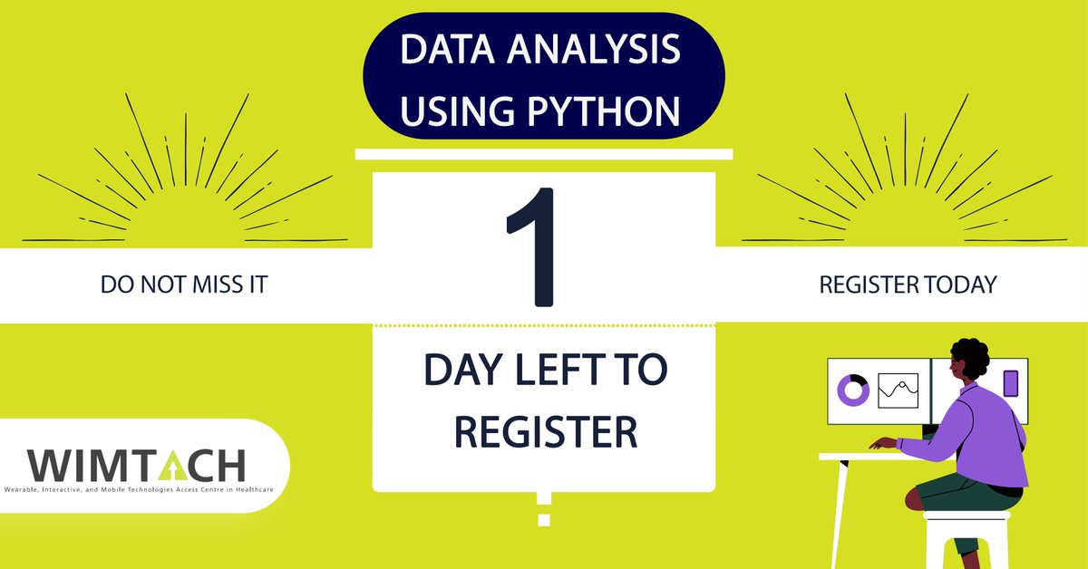 🛎️ Don't Forget!! 🛎️

📢 <<Join us tomorrow for the #Data #Analysis using #Python #workshop!

👉 Whether you're new to #programming or an experienced #developer, it's easy to #learn and use Python.

👉 Don't miss out: eventbrite.com/e/online-data-…