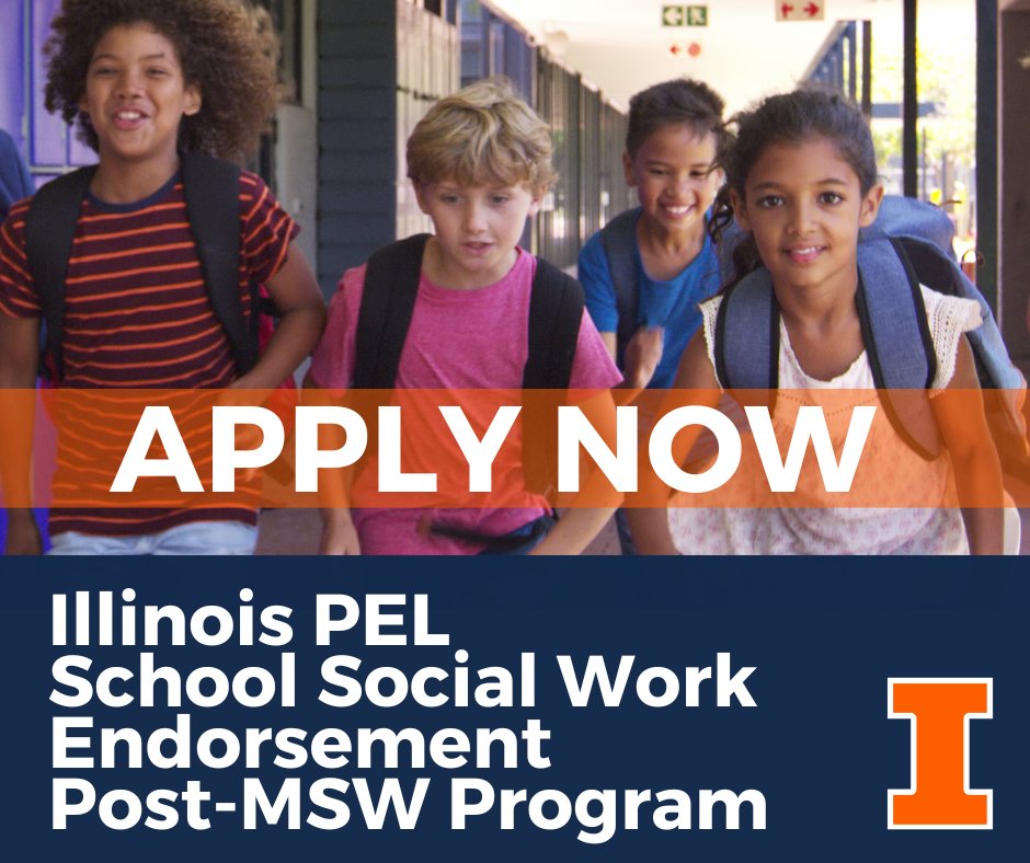 ILLINOIS Social Work (@uofisocialwork) on Twitter photo IL is expanding school-based mental health care—school social workers are in high demand! Our Post-MSW PEL Program gets you into the schools that need you most.
📅 Start Spring ’26 | 💻 Online/In-person | 💡 Scholarships
loom.ly/9AXgJA4 IL is expanding school-based mental health care—school social workers are in high demand! Our Post-MSW PEL Program gets you into the schools that need you most.
📅 Start Spring ’26 | 💻 Online/In-person | 💡 Scholarships
loom.ly/9AXgJA4