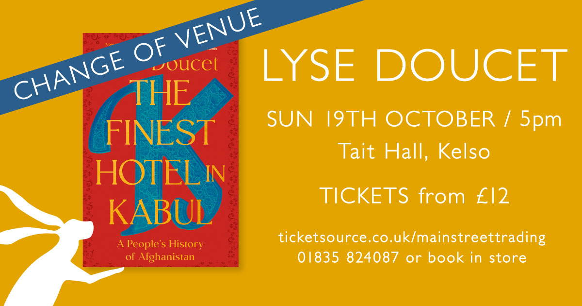 Lyse Doucet - CHANGE OF VENUE - mailchi.mp/mainstreetbook… Due to popular demand, our event with <a href="/lyse/">lyse</a>.doucet will now be held at the Tait Hall in Kelso.  More tickets are now available (if you're quick).