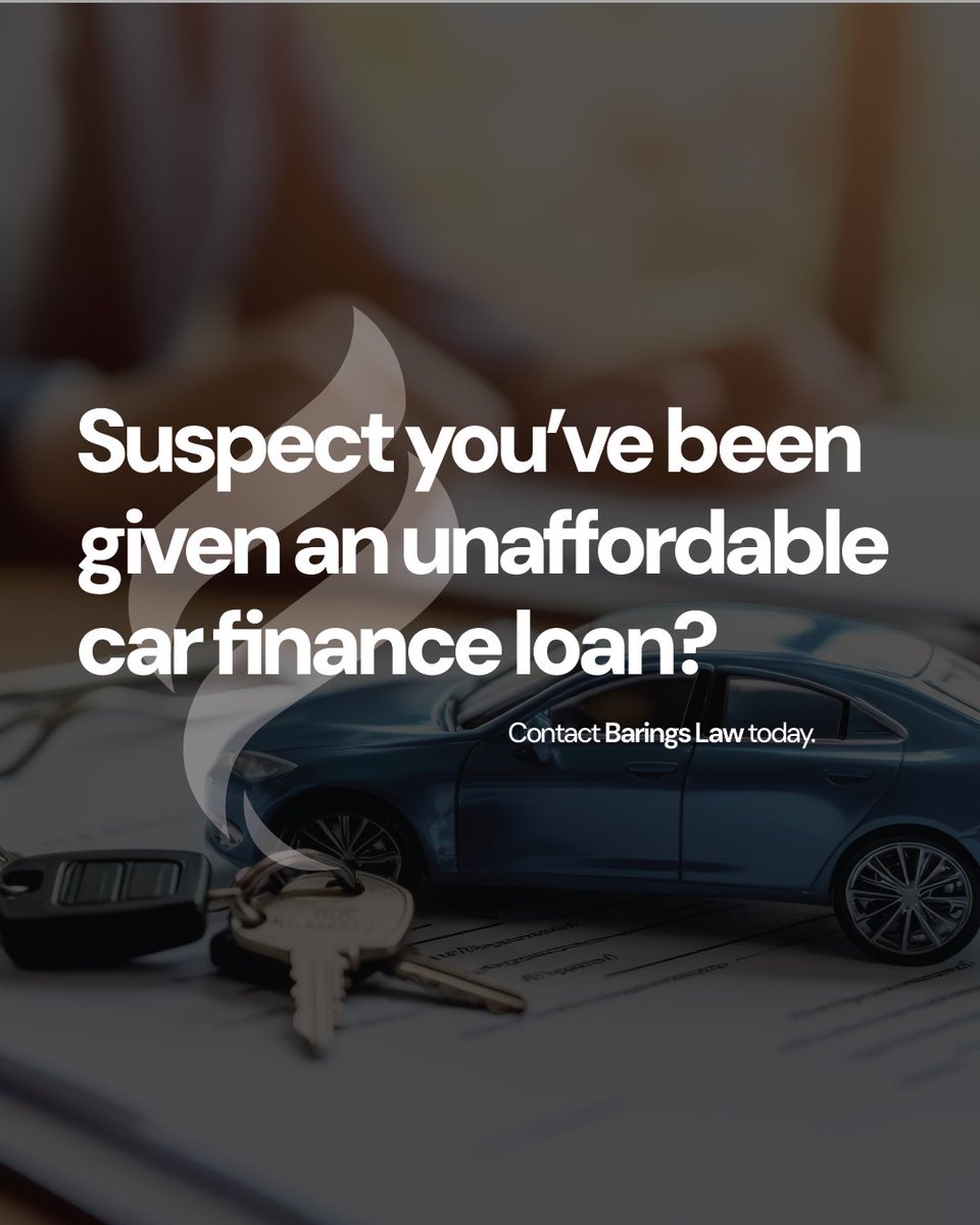 A great outcome for our client, Wayne, who was given an unaffordable car finance loan.

Read more about his story here: baringslaw.com/case-study/bar… 

#MotorFinanceClaims #CarFinanceClaims #MotorFinanceAffordability #ConsumerRights #ConsumerProtection