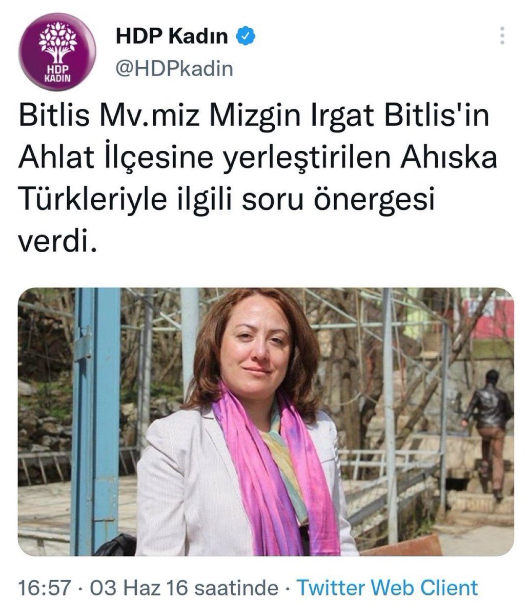 DEM’in iki önceki versiyonu (HDP-YEŞİL SOL PARTİ-DEM) HDP;  Ahlat’a yerleştirilen 72 Türk ailenin bölgeden gönderilmesini 2016 yılında istediği ortaya çıktı.