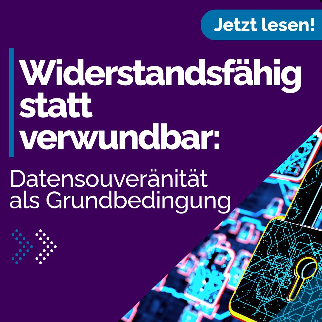 #Datensouveränität ist weit mehr als ein politisches Schlagwort. Im Zusammenspiel mit transparenten Speicherlösungen kann souveräne Datenkontrolle die Grundlagen für langfristige Resilienz sichern.

Jetzt lesen: security-insider.de/datensouveraen…