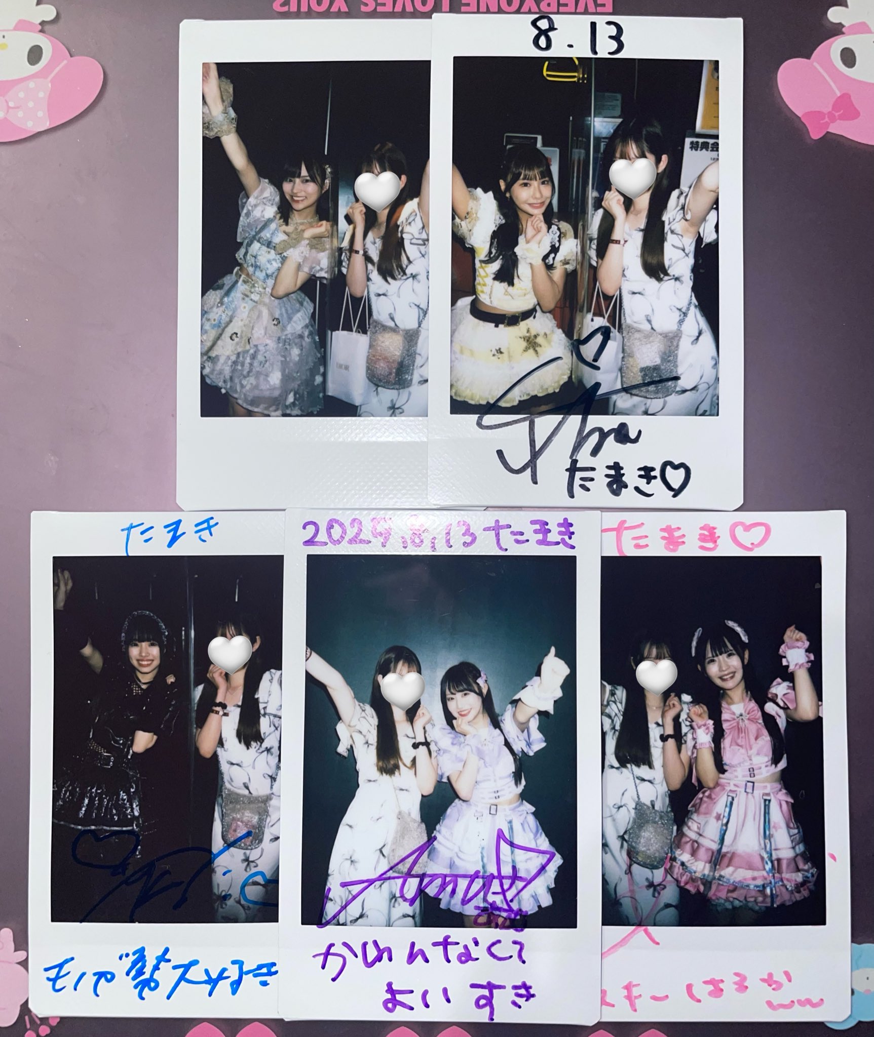 花丸ぺこ デビューライブ チェキ たまき🐰 on X: 