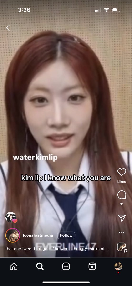 blueohlight's tweet photo. why dud heejin like this reel about kim lip gay selective hearing 😭😭😭😭😭😭😭😭 https://t.co/IzngqDYaaO