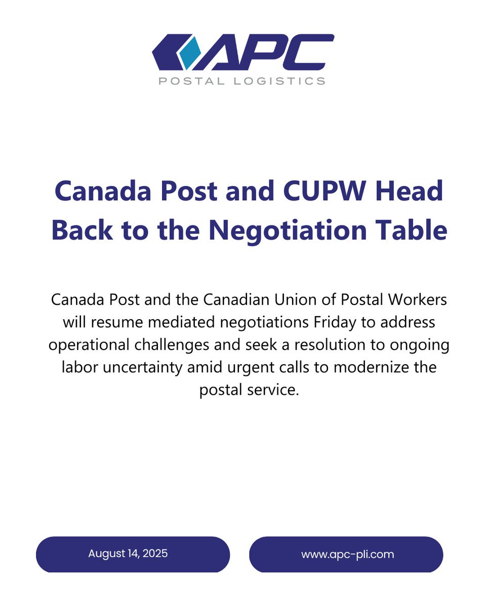 APC Postal Logistics tweet media