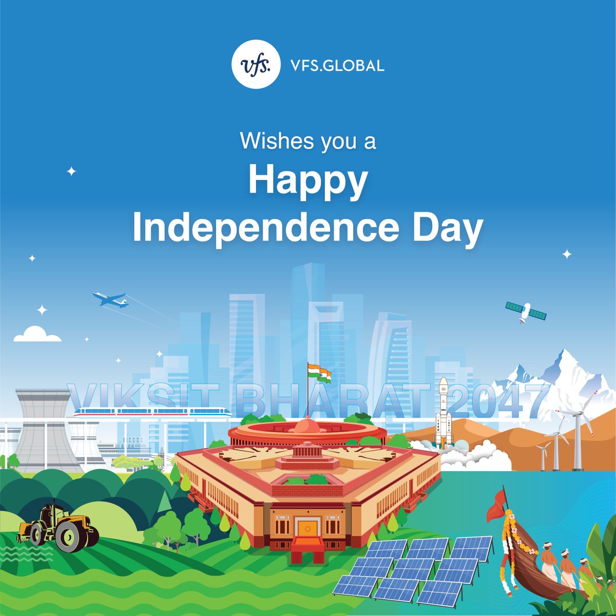 Happy #IndependenceDay to the citizens and residents of India!