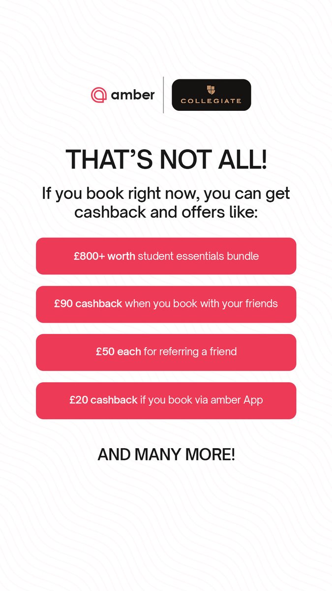 amberstudent_'s tweet photo. Cashback > Rent?! 👀 Cardiff student living just got a serious upgrade — book now for perks, bundles &amp; big savings!
#amber #Studyabroad #StudyinUK #Studentliving #Studentlife https://t.co/M5nrOb7Log