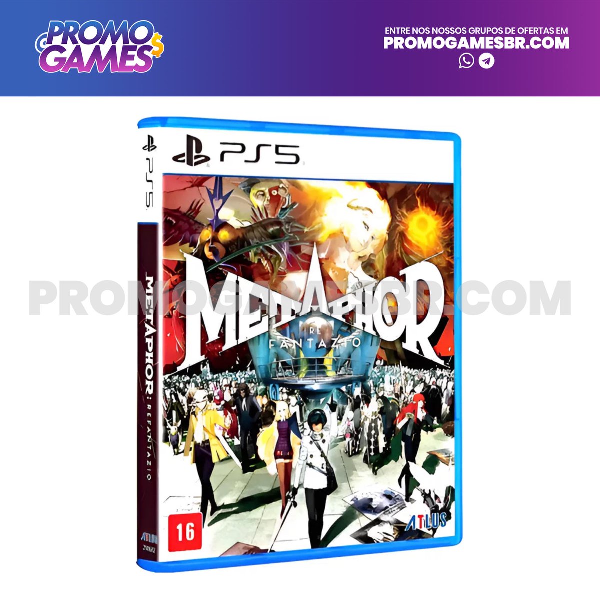 Metaphor: ReFantazio (PS5)

💰 R$243,80
🎟 Cupom: D3MAISML8

🔗 Link: mercadolivre.com/sec/2nhothZ
[MERCADO LIVRE]

🌐 Mais ofertas em: promogamesbr.com