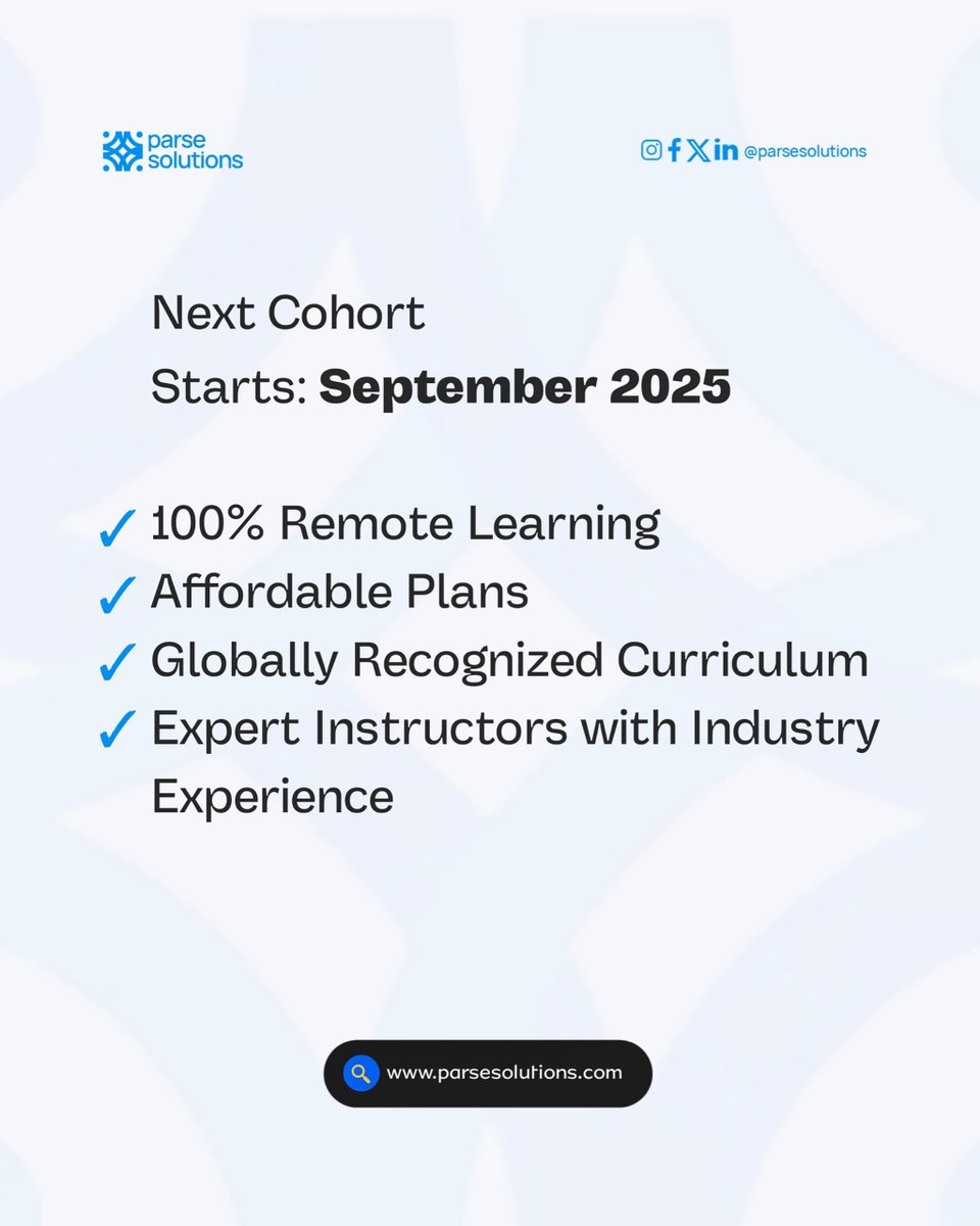 ParseSolutions's tweet image. Your tech journey starts here and there’s no better place to begin than with Parse Solutions. 🚀 Ready to take the leap? Visit   parsesolutions.com 
#parsesolutions #tech #techskills #remotelearning
