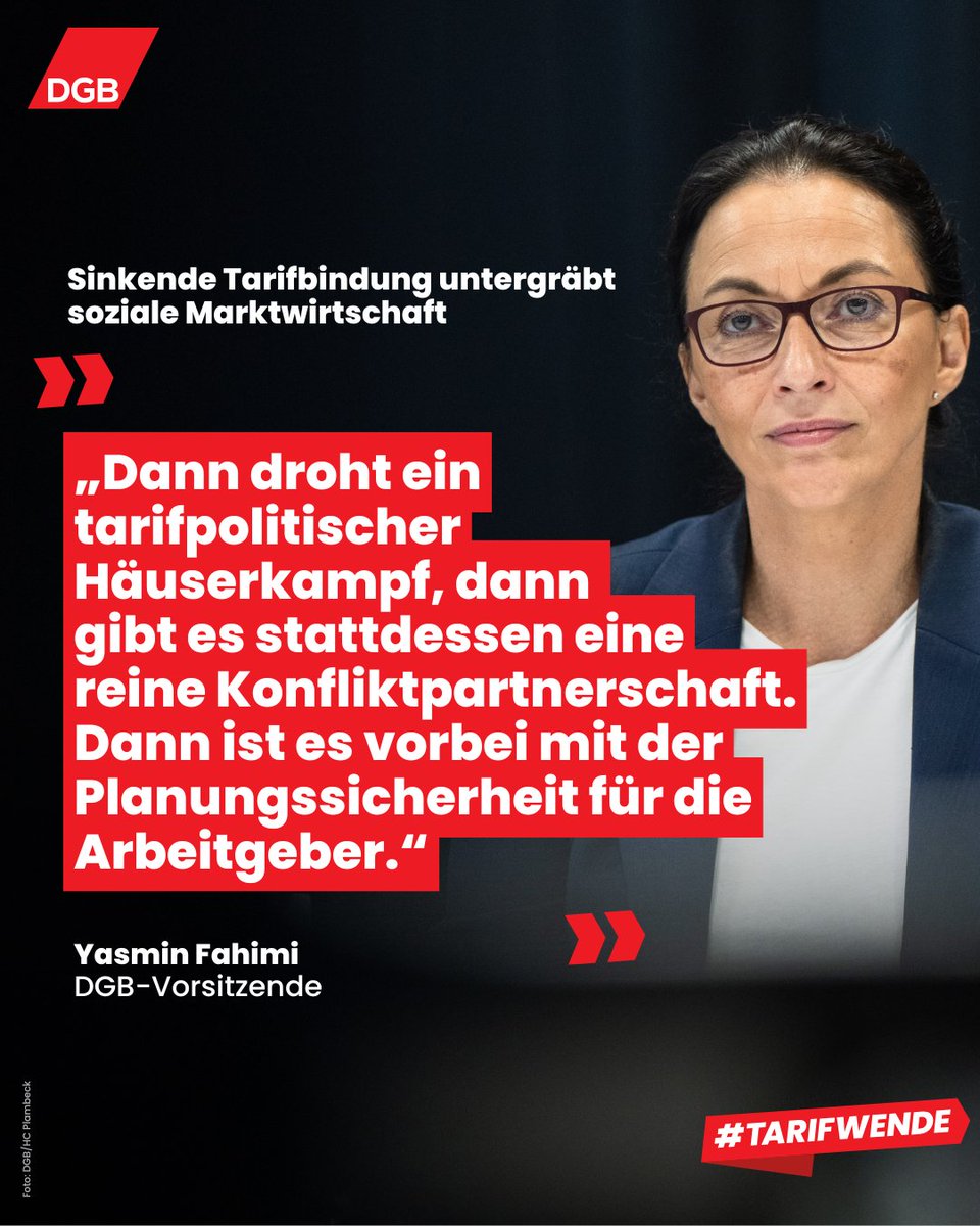 dgb_news's tweet photo. #Tarifwende – Im Interview mit @surplusmagazin macht unsere Vorsitzende klar, warum das Bundestariftreuegesetz überfällig ist: Es braucht ein Signal, "dass in diesem Land Arbeitsbedingungen und Löhne nicht dem ungezügelten Spiel der Kräfte auf dem Markt überlassen werden, sondern gefälligst fair zwischen Arbeitgebern und Gewerkschaften verhandelt und gestaltet werden sollen." 🗞️Komplettes Interview lesen: https://t.co/krwqBAAn0n