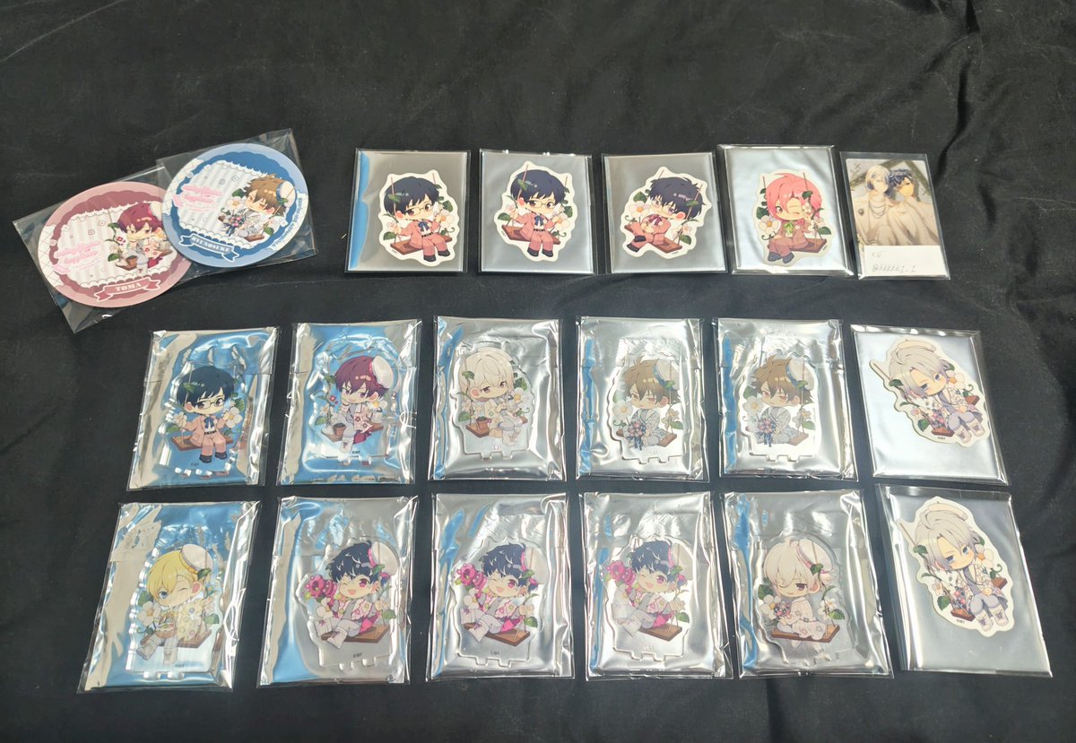 【交換 譲渡】
アイドリッシュセブン アイナナ アニメイトカフェ ステッカー アクリルスタンド コースター

譲▶ナギ、百、楽、天、龍之介、巳波、トウマ、凛人、凛太郎、姉鷺
求▷アクスタ千＞同種千、同種虎於＞定価+送料

郵送希望
ステッカー2、コースター2⇆アクスタ1可能
コースター1枚100円~
↓