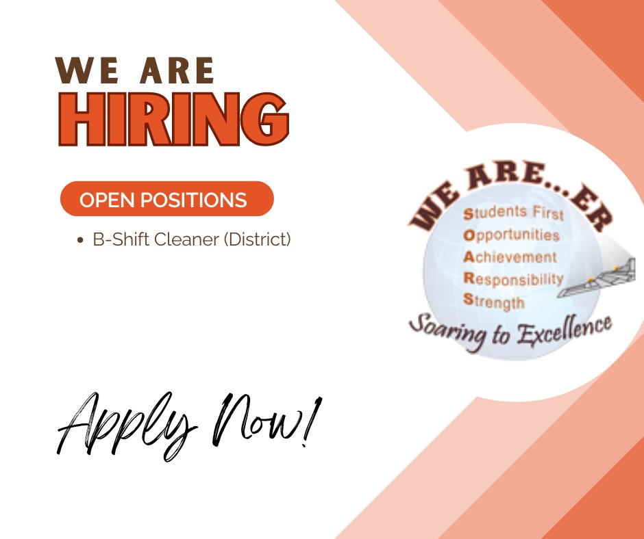 ER is hiring for a B-Shift Cleaner - apply today and help ER shine!
🫧 erochester.recruitfront.com/JobPosting?JID…

#WeAreER