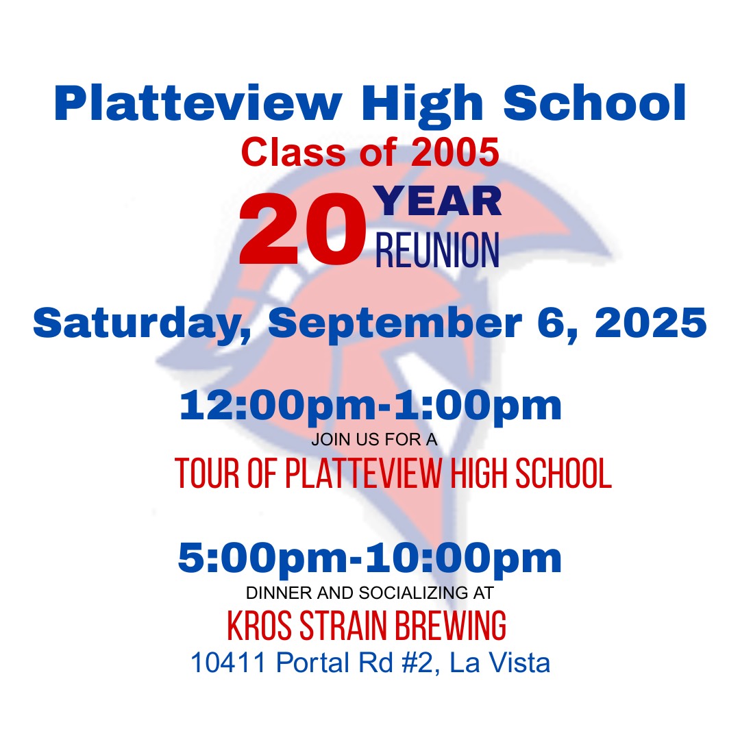 The class of 2005 is planning to get together, catch up and share some laughs! Mark your calendars, tag your classmates and help spread the word!