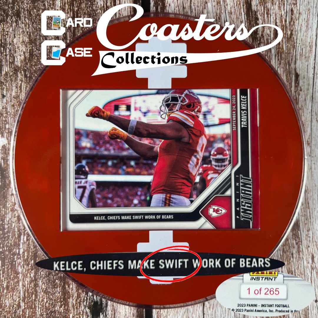 CardCoasters's tweet image. We bring you this very interesting card for "The Life of a Showgirl" album announcement on the @newheightshow with @taylorswift13 @tkelce and
@JasonKelce
It cleverly mentions "SWIFT" on the anniversary date of her first game and public confirmation of their romance! September…