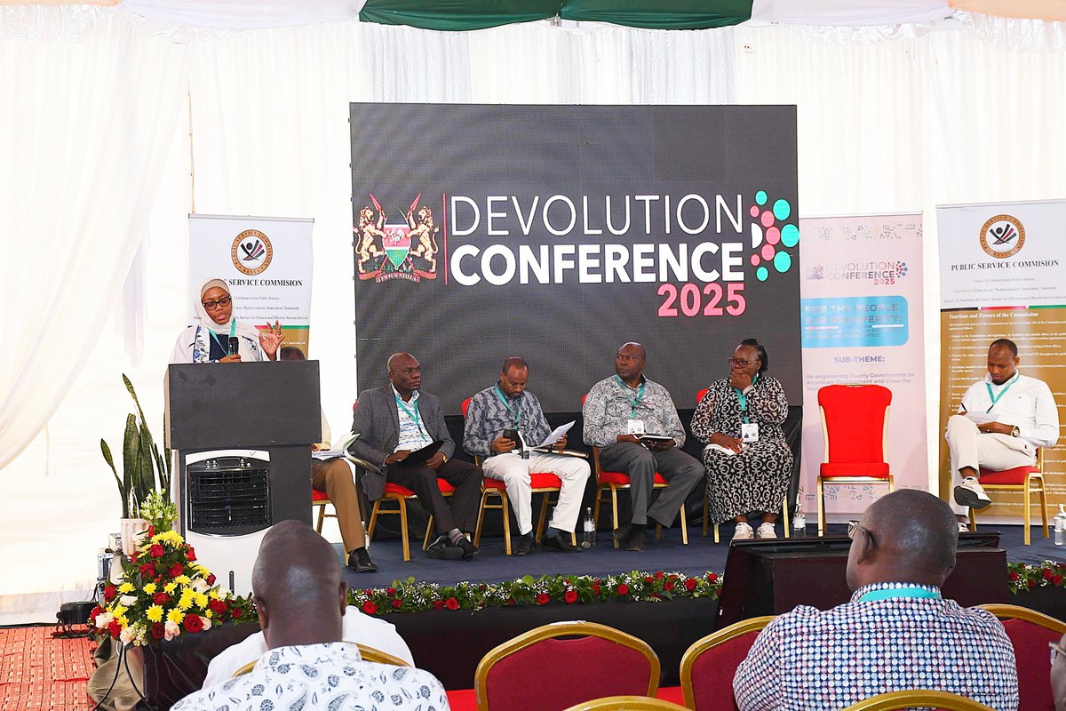 Also in attendance were PSC Commissioners Joan Machayo, Francis Meja, Boya Molu, and Mwanamaka Mabruki. Others were County Secretaries, County Executives, Development Partners, representatives from County Public Service Boards across the country and devolution conference