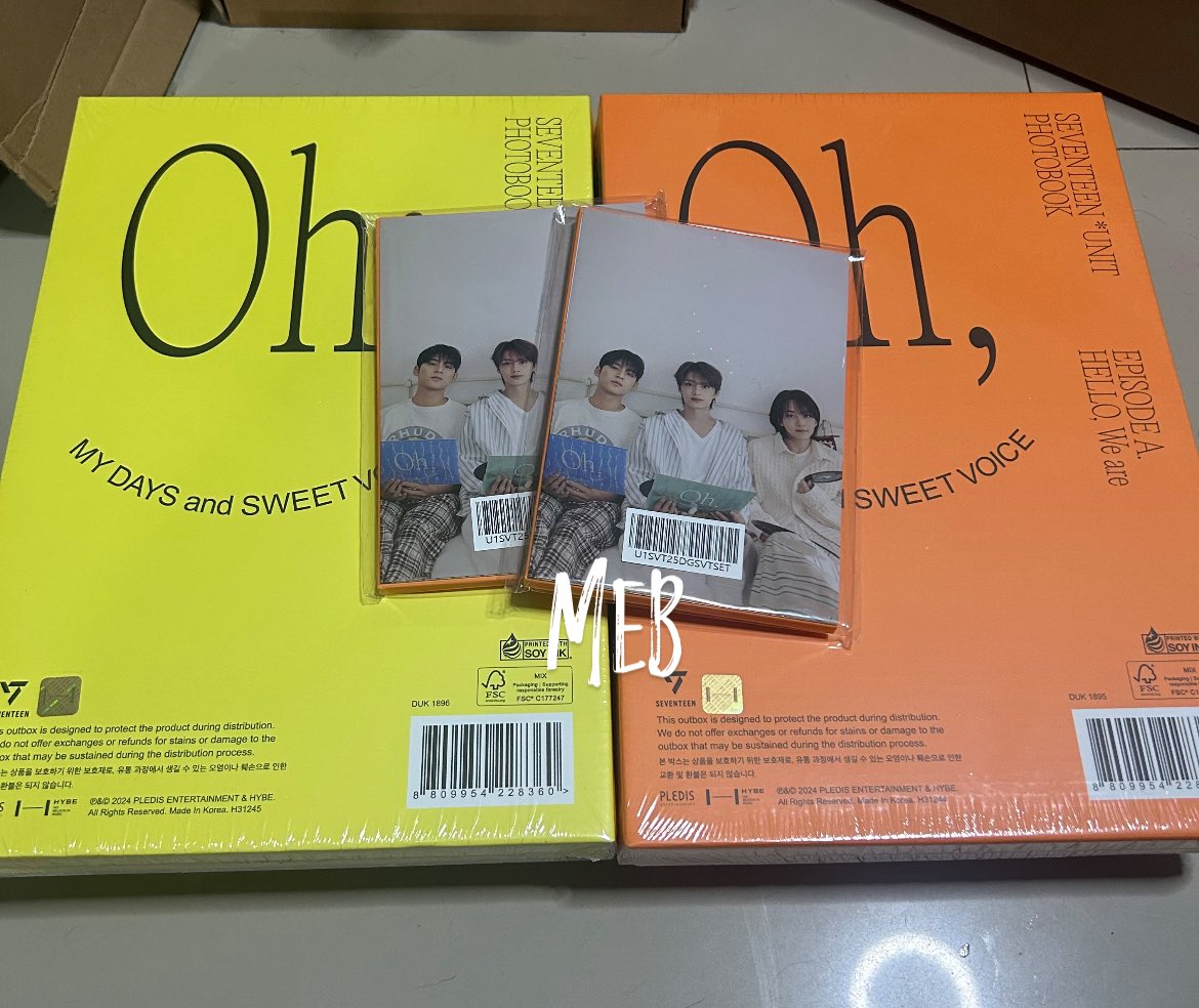 dk_bread's tweet photo. ⋆.ೃ࿔*:･ SEVENTEEN UNIT PHOTOBOOK TYPE A &amp; B WITH WEVERSE GLOBAL POB

     ♡ 1k ea [1pb type + pob]
     ♡ on hand
     ♡ x sensi / rush
     ♡ dop: august 30

mine + a/b

wts lfb svt ph #dkbreadshop https://t.co/uiBbCRhUch