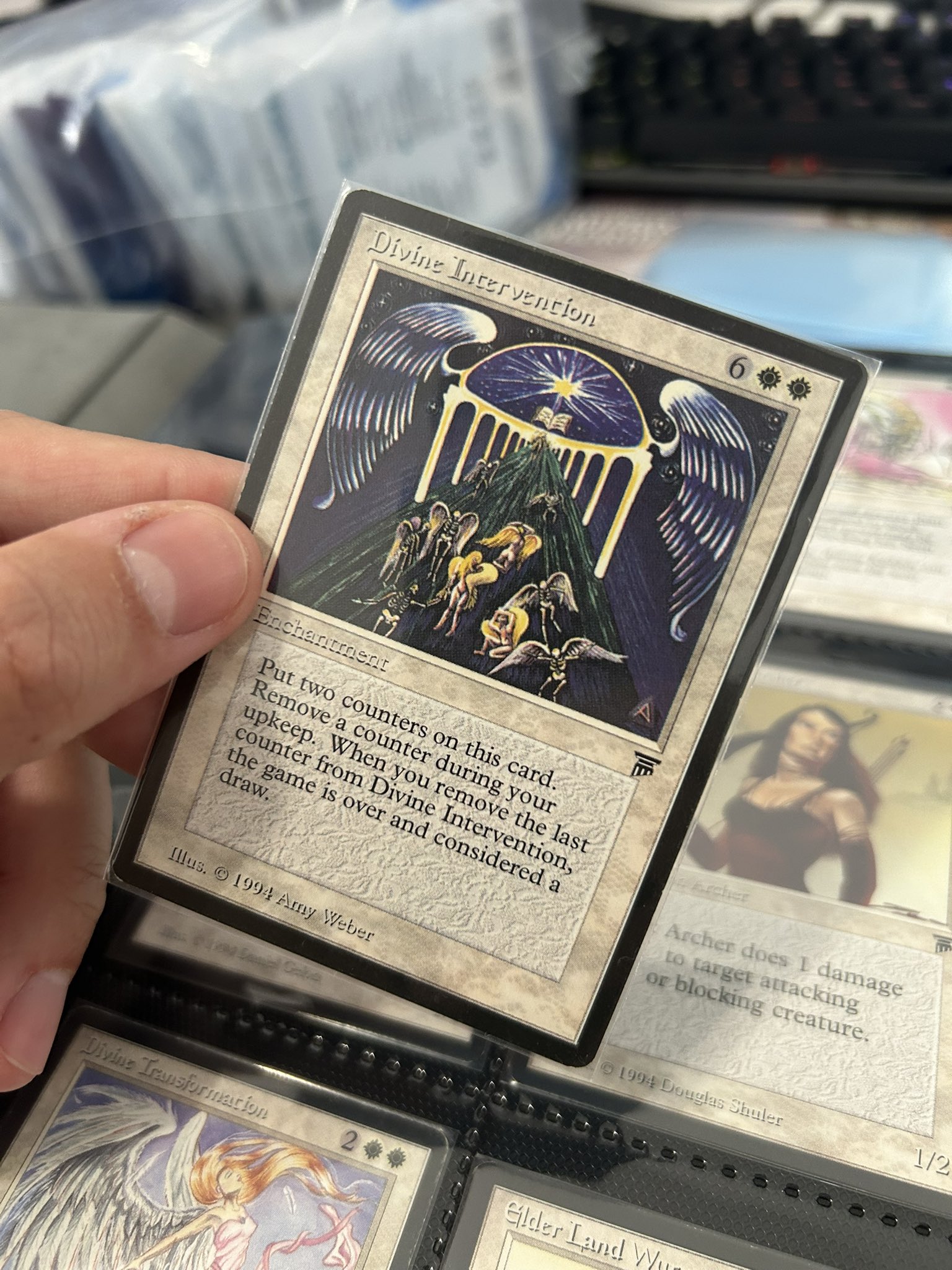 MTG Divine Intervention 1枚　サイン Intervento Divino (Divine Intervention) · Legends (LEG) #8