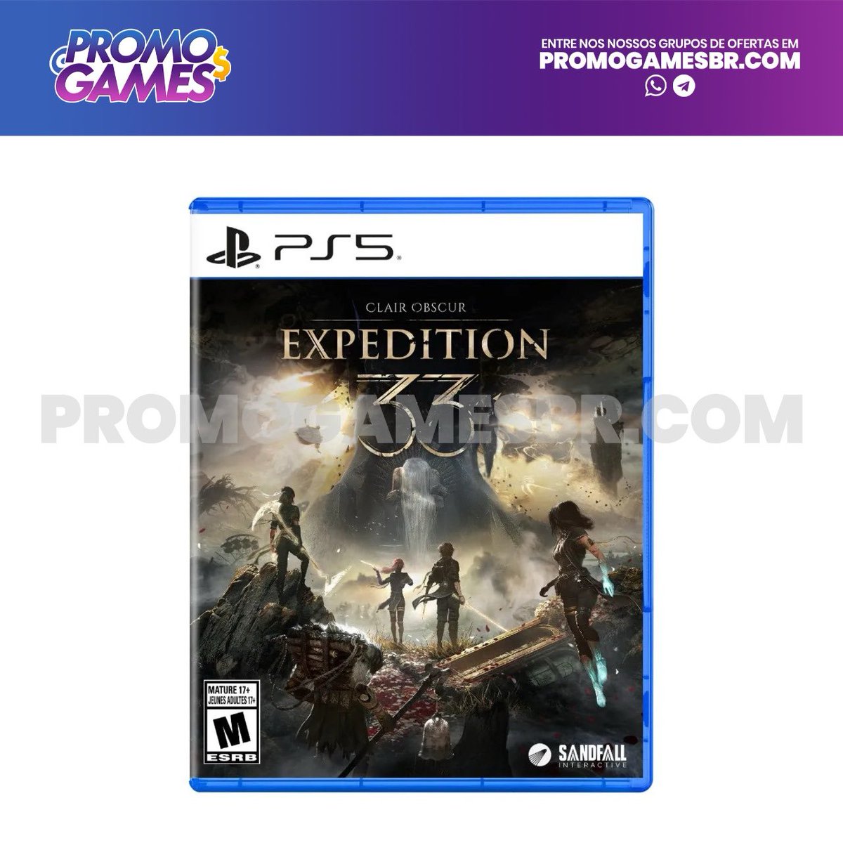 Clair Obscur Expedition 33 - PS5

💰R$336,29 À Vista
🎟Cupom: D3MAISML8

🔗 Link: mercadolivre.com/sec/1hn2kNo
[MERCADO LIVRE]

🌐 Mais ofertas em: promogamesbr.com