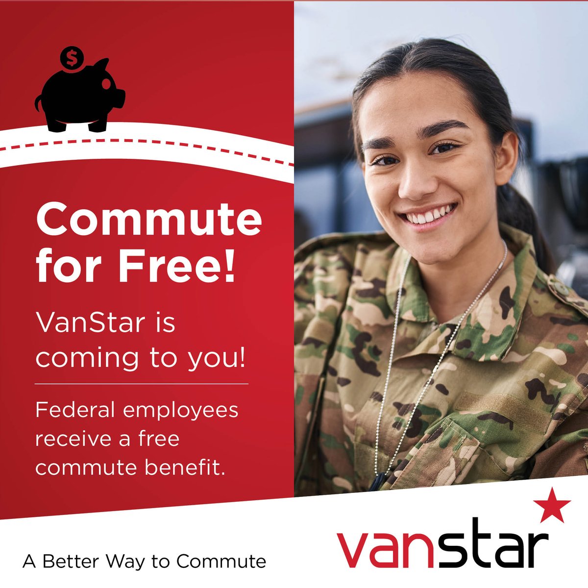 VanStarCommute's tweet photo. Heading back to the office as a federal employee?  Tap the link in our bio to learn how to save big on your commute.

#VanStar #FederalBenefits #CommuteSmart #RidesharePerks #BackToTheOffice https://t.co/mv6XgQA7al