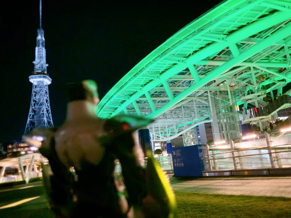 ituka_tomo's tweet photo. タイガーカラーに染まった風景を色々撮れて嬉しかったです。
企画ありがとうございます…！

#虎徹さんお誕生日ライトアップin名古屋2025 https://t.co/PZeAdgKC5D