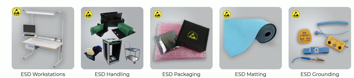 GroveSales's tweet photo. ESD Workwear and Static Control Products https://t.co/F2pnkisNcn