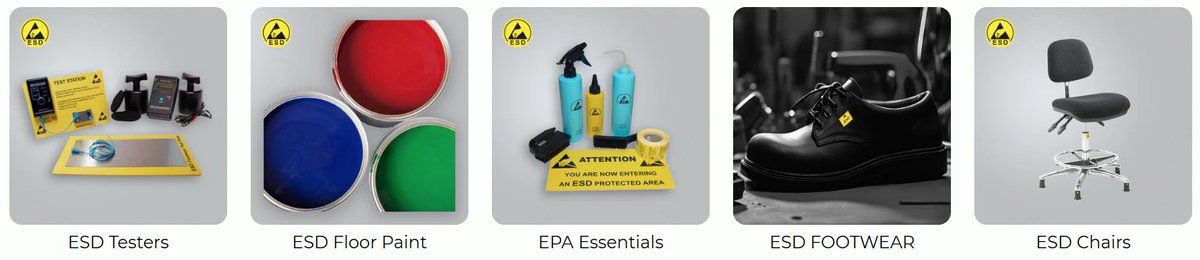 GroveSales's tweet photo. ESD Workwear and Static Control Products https://t.co/F2pnkisNcn