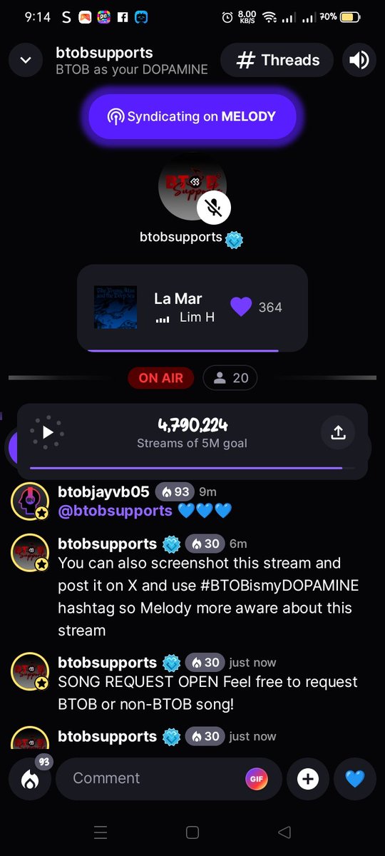 btob_Jayvb's tweet photo. Hello melody!!! Join and stream with us on stationhead with @BTOBSupports 💙

#BTOBismyDOPAMINE 
@BTOBCOMPANY #BTOB https://t.co/xJVzQZjoIR
