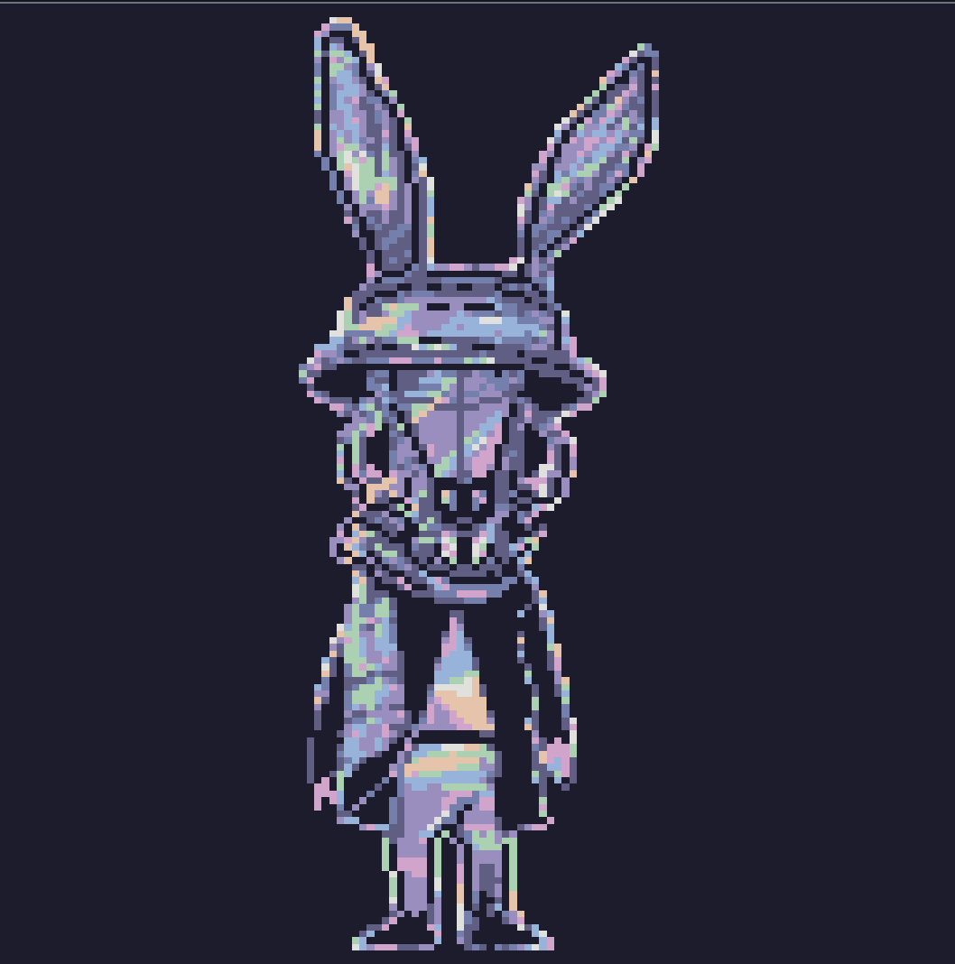 Day 736: Holographic on <a href="/basepaint_xyz/">BasePaint</a>