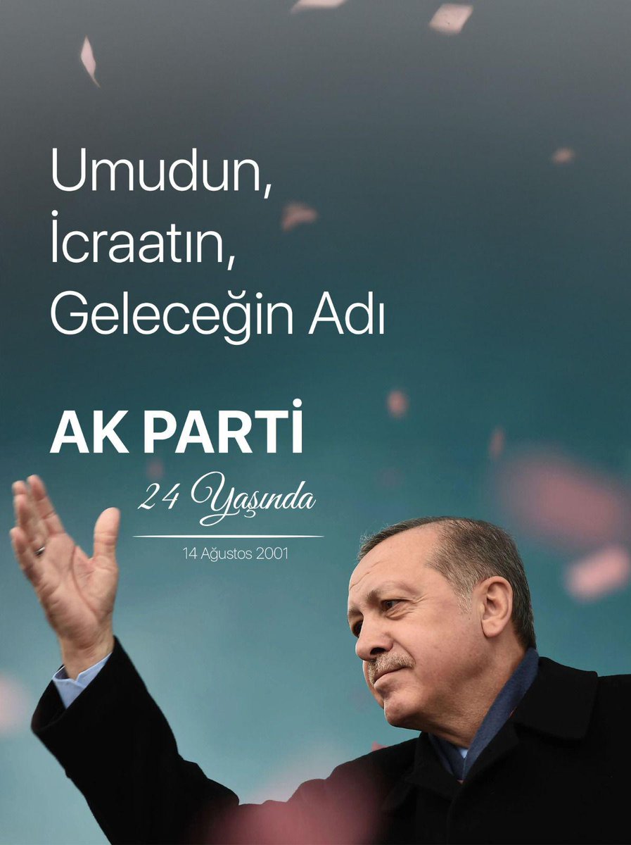 Cumhurbaşkanımız Recep Tayyip Erdoğan:

"14 Ağustos 2001'de biz o güne kadar dalga dalga büyüyen bir gönül hareketinin sadece tabelasını astık."

#24YılınHikayesi