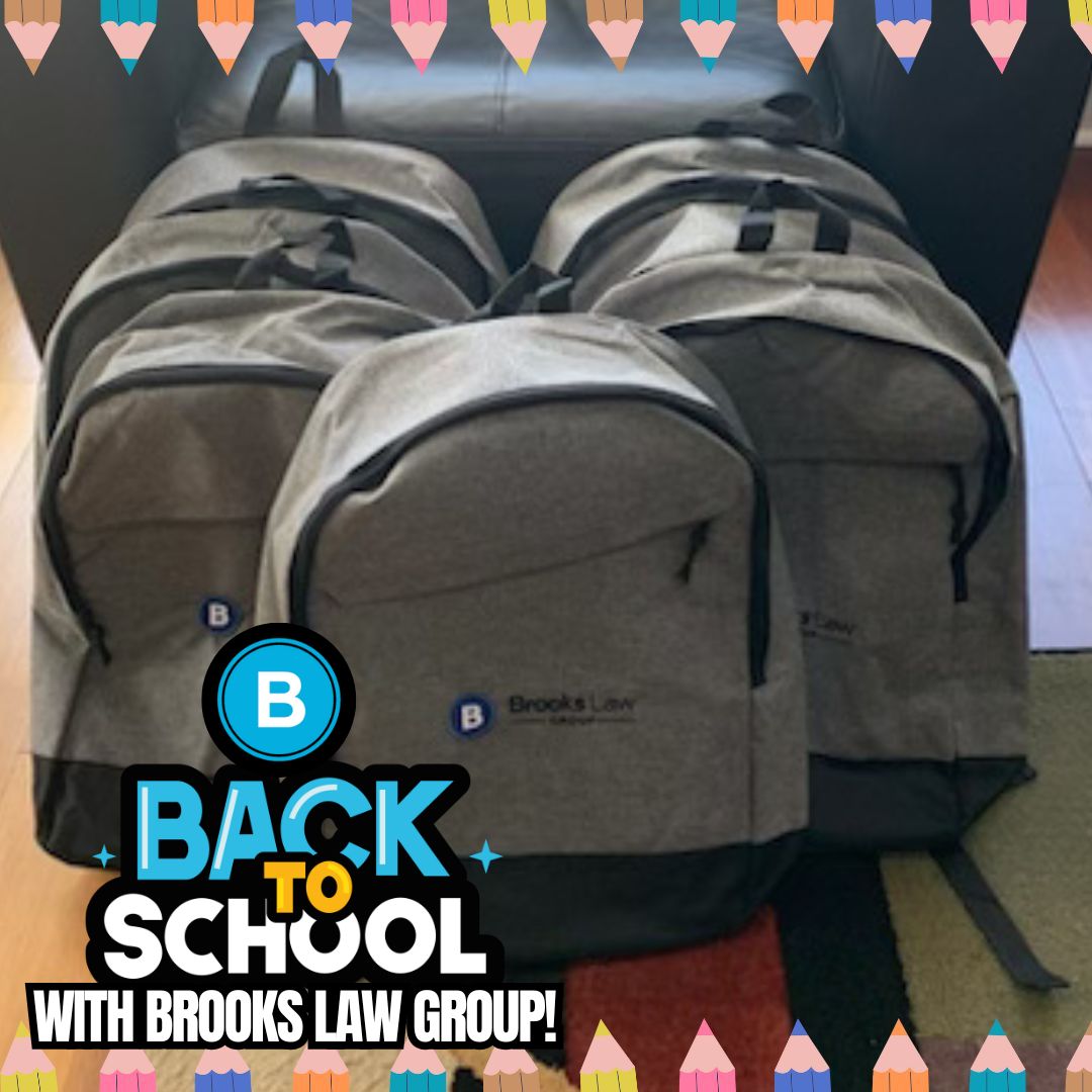 BrooksLawGroup's tweet photo. 🎒🍎 Brooks Law Group loved providing backpacks for Dundee Elementary students! Wishing everyone an amazing school year ahead. 📚✨ #BacktoSchoolwithBrooks #LooktoBrooks #SupportingStudents #SupportOurSchools https://t.co/uNiFhH5omT