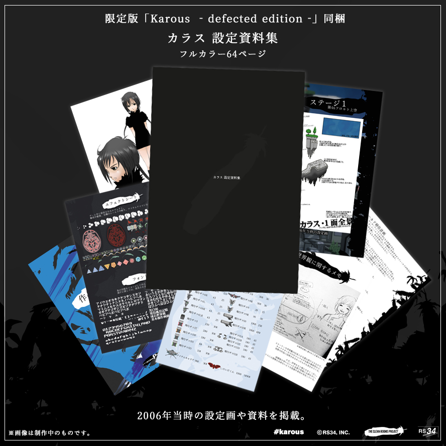 11/27 発売予定の限定版「Karous - defected edition -」に同梱の設定
