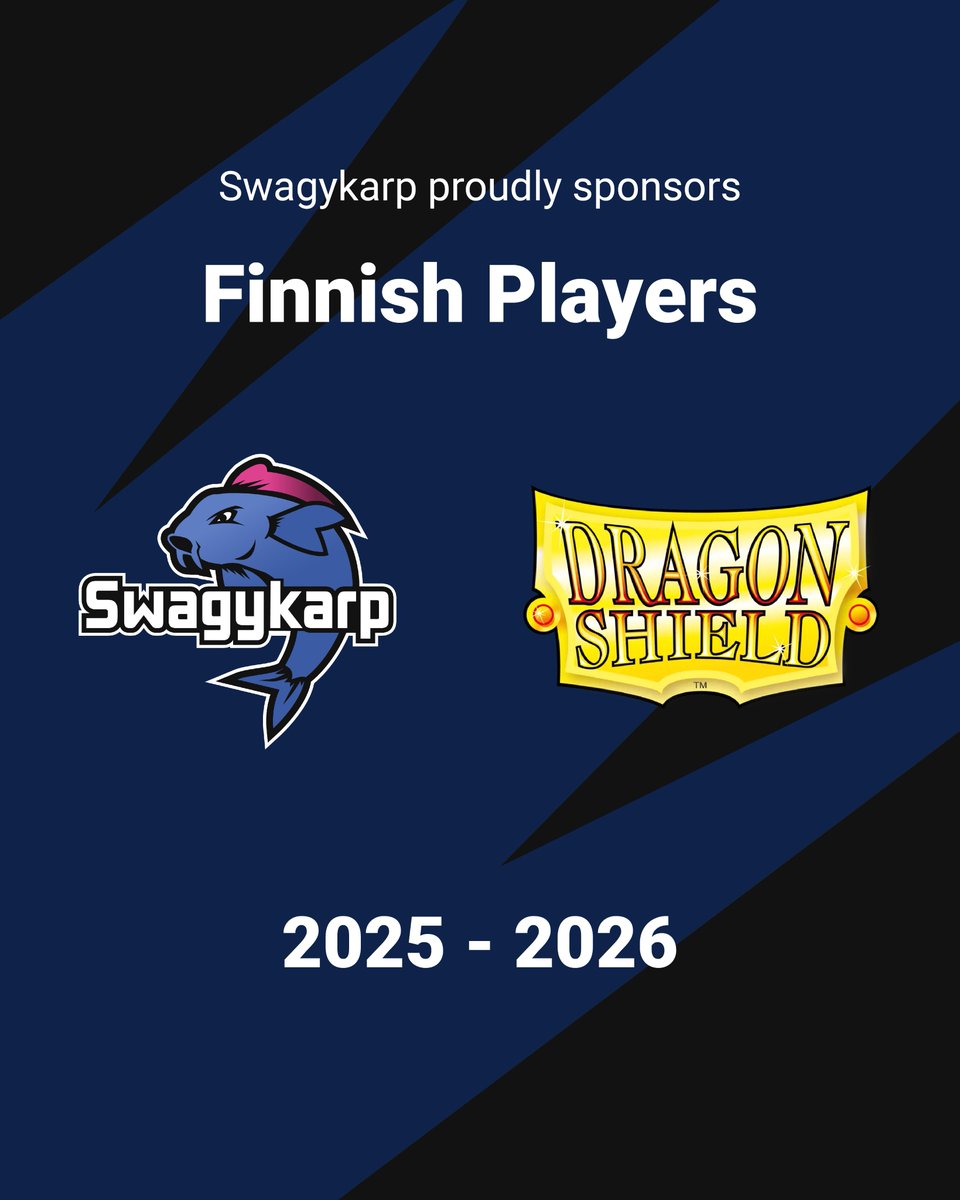 Swagykarp (@swagykarp) on Twitter photo Announcing our roster for 2025/26!
Welcome
<a href="/Julius07142873/">Julius Brunfeldt ๐ซ๐ฎ</a>
<a href="/TomiMarkkula/">Tomi Markkula</a>
<a href="/OjvindSvinhufvu/">รkรคTCG</a>
<a href="/herppuu/">Hermanni Hietalahti</a>
<a href="/Eepper/">Eemeli Reijonen ๐ Worlds</a>
They will all be competing at worlds this weekend!
A massive thank you to <a href="/DragonShield_/">Dragon Shield</a> who have teamed up with us to provide the best sleeves for the players! Announcing our roster for 2025/26!
Welcome
<a href="/Julius07142873/">Julius Brunfeldt ๐ซ๐ฎ</a>
<a href="/TomiMarkkula/">Tomi Markkula</a>
<a href="/OjvindSvinhufvu/">รkรคTCG</a>
<a href="/herppuu/">Hermanni Hietalahti</a>
<a href="/Eepper/">Eemeli Reijonen ๐ Worlds</a>
They will all be competing at worlds this weekend!
A massive thank you to <a href="/DragonShield_/">Dragon Shield</a> who have teamed up with us to provide the best sleeves for the players!