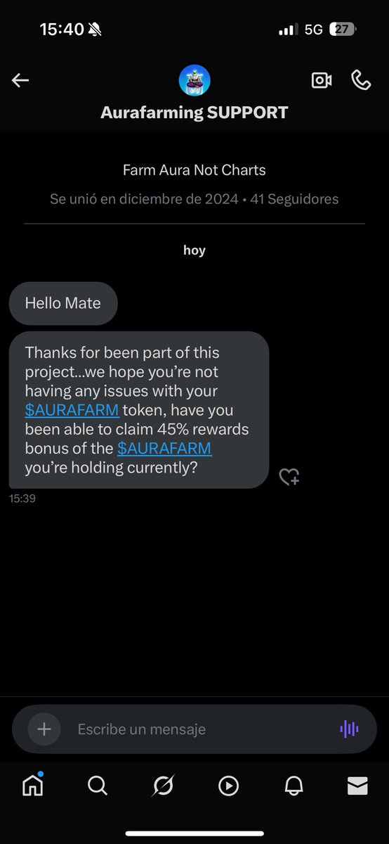 CptCry (@cptcry) on Twitter photo Dont fall for this. Stay away from obv scams.
No one will dm you.
No one will give you shit for free.
#aurafarm #aurafarming
<a href="/aurafarmsol/">Aurafarming</a> is the only official account. Dont fall for this. Stay away from obv scams.
No one will dm you.
No one will give you shit for free.
#aurafarm #aurafarming
<a href="/aurafarmsol/">Aurafarming</a> is the only official account.