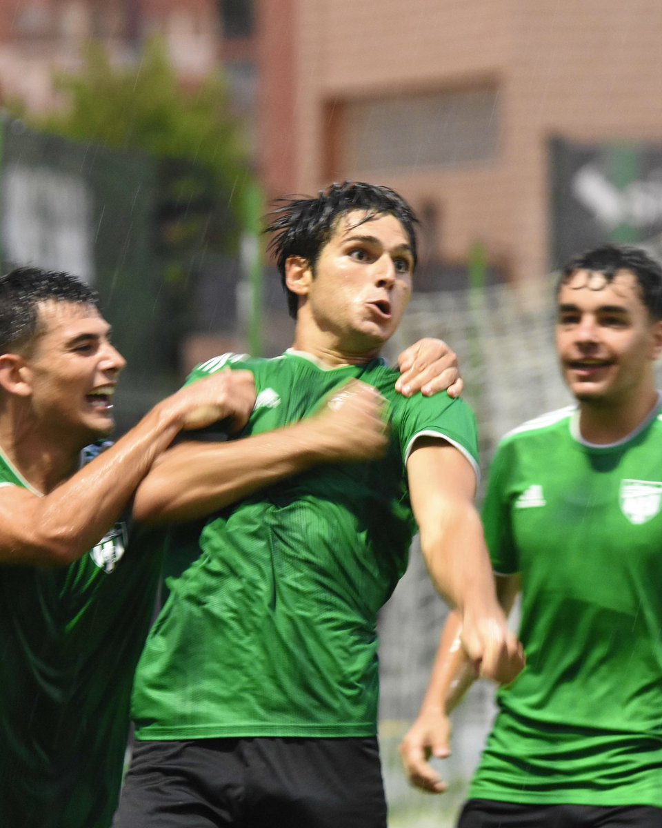 SestaoRC's tweet photo. 📋 Iñigo Gomeza ayer: 

✔️ Debut con el Sestao River Club
✔️ Golazo de la victoria en la prórroga 
✔️ Celebración carismática 

🤪 ¡Nada mal para ser el primer día en la nueva oficina!

#GoazenRiver https://t.co/7h9Y20CIG6