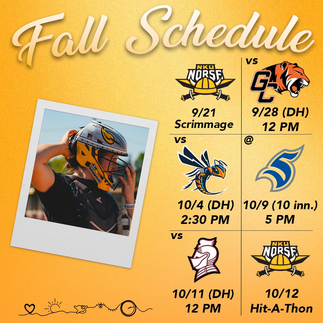 The 2025 fall schedule has arrived 🍂 🥎