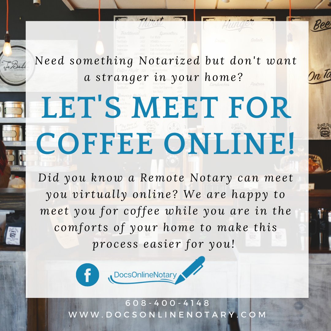 DocsONLNotary's tweet image. Don’t wait in line—get notarized online. Call us now: (608) 400-4148.

#SkipTheTrip #VirtualNotary #DocsOnlineNotary