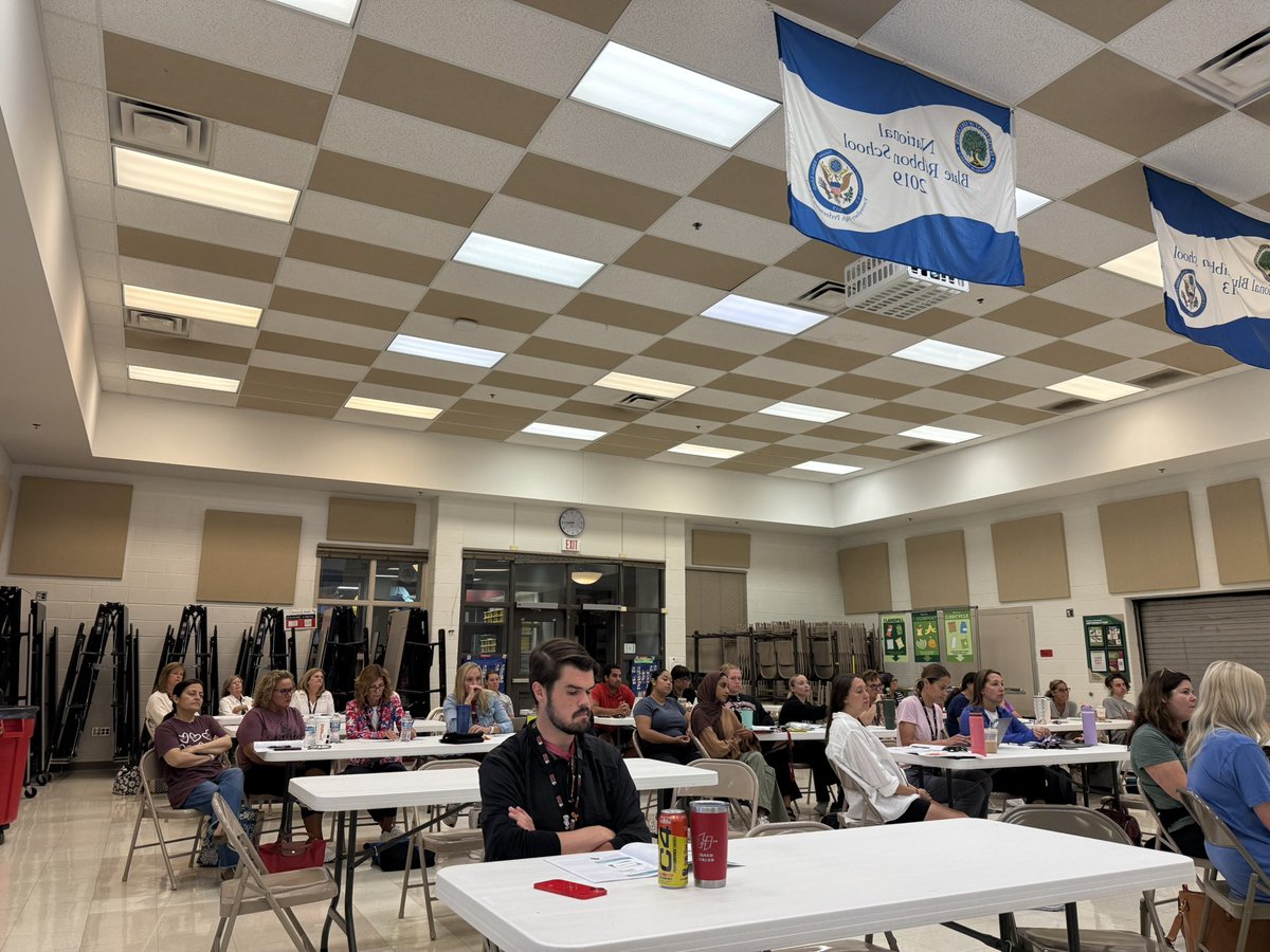 JAndersonB220's tweet photo. It’s still technically summer break, but staff members @barrington220 are already engaging in professional learning in order to best support students and staff in the coming year! #BSD220 https://t.co/WWbWSJULag