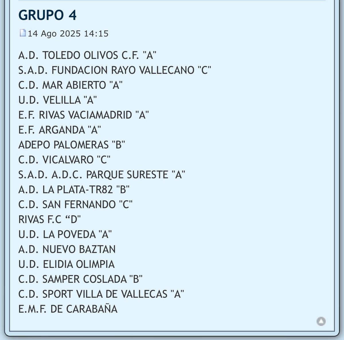 ForoFutbolBase's tweet photo. JUVENIL PRIMERA https://t.co/XS0TbHtjUG