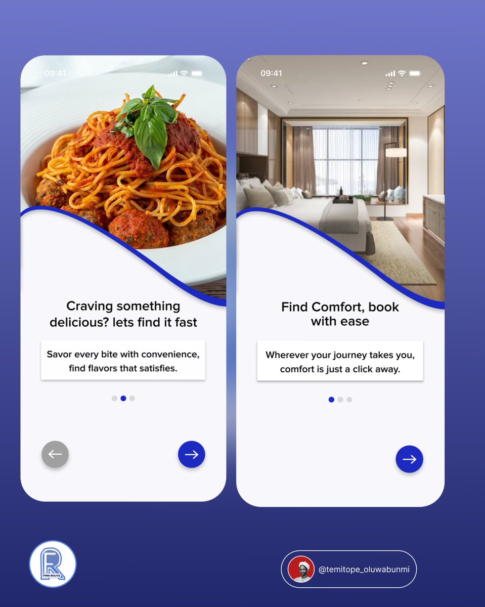 temmy____'s tweet photo. I’m Temitope osogbo based #UIUXDesigner #startups #productdesigners
Meet FIND-ROUTE MOBILE APP INTERFACE a mobile Application that offers effortless navigation to help you reach your destination efficiently ,booking of ride and locating local attraction.
Why did I design this?👇 https://t.co/TgyMG8C0YG