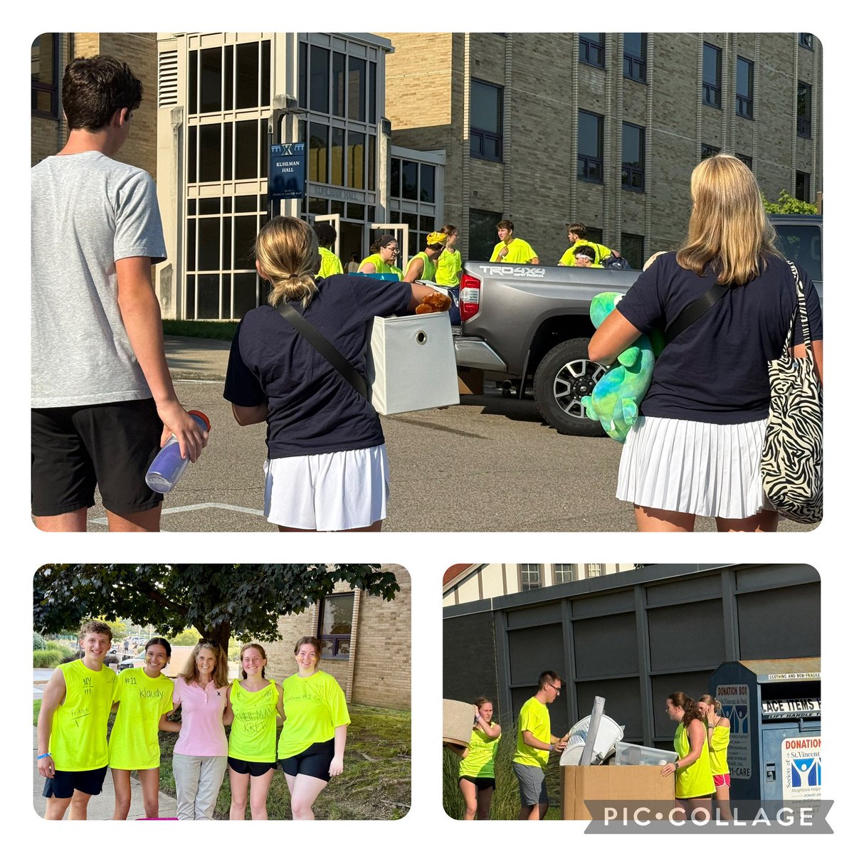 PrezHanycz's tweet photo. Move-In 2025! Welcome to our newest Musketeers!! Thanks to Move Crew for bringing the muscle!💪 @XavierU #AllForOne ⚔️⚔️ https://t.co/ijMo5cQcR8