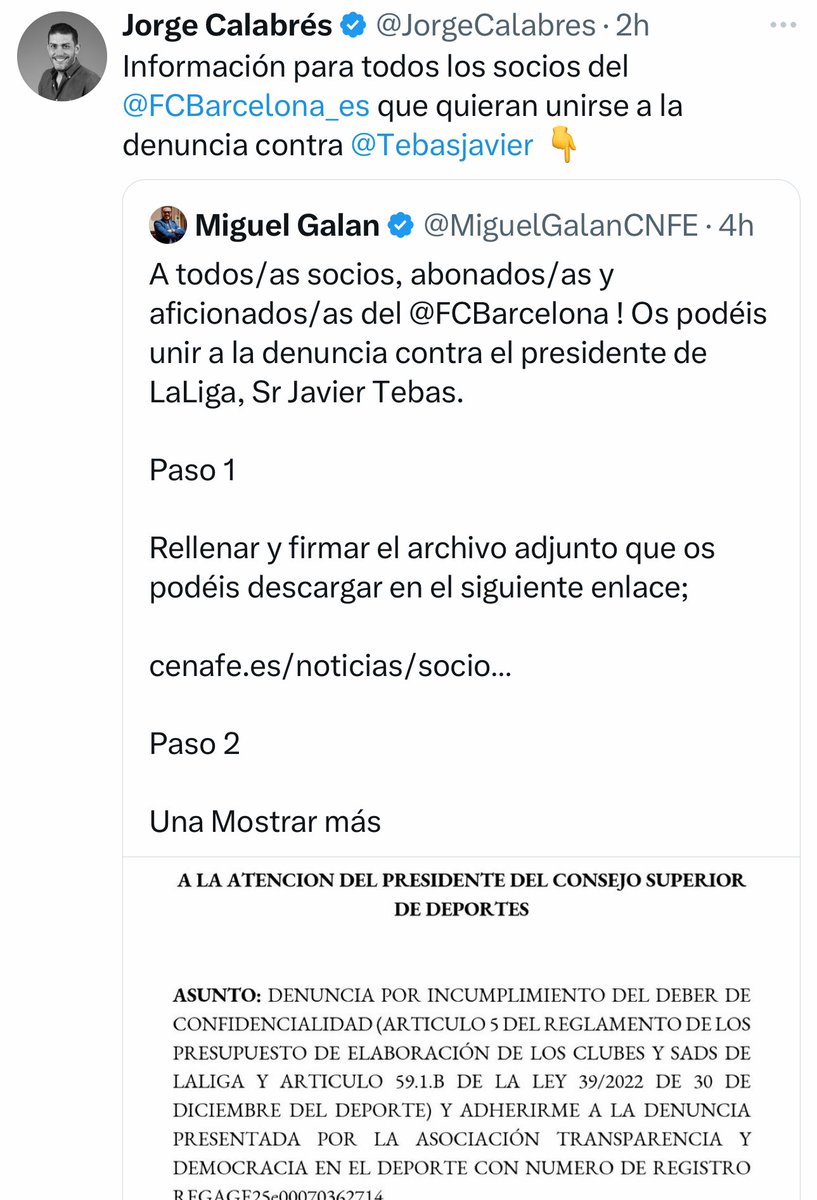 MundoDespectivo's tweet photo. Mira que no quiero a Tebas, pero esto huele mal.

Firmen donde se lo pida vuestro CLUB no donde lo diga un madrileño y un madridista. https://t.co/vEOlXIMhd5