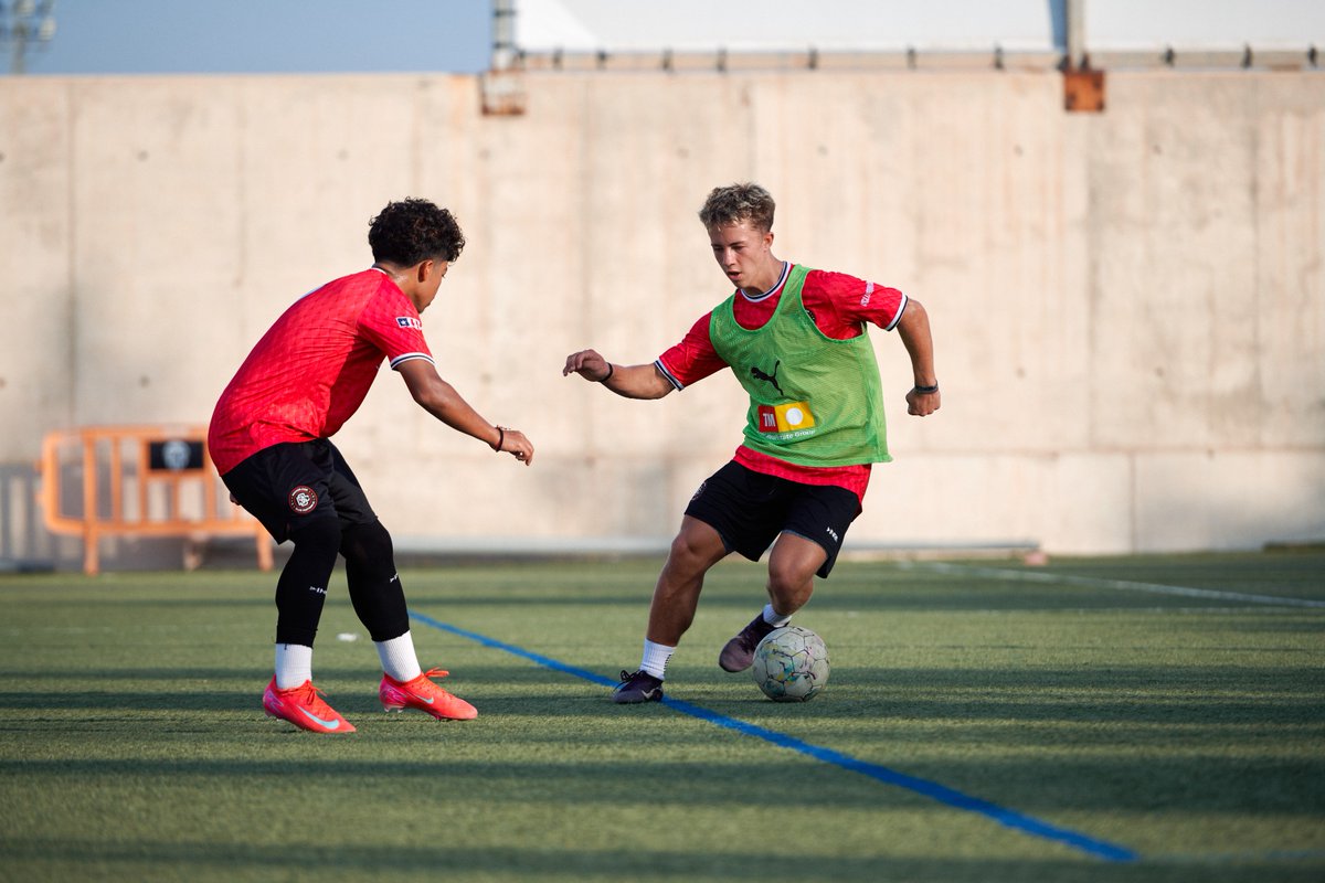 crhs_menssoccer's tweet photo. What do Copperheads do in the off season to improve?  Well, if you are Declan Hogan, you are in Spain training with Real Madrid's and Valencia's academies! https://t.co/I6nFYPlfiD